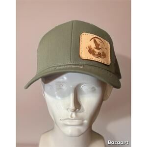 Richardson 112 Snapback Truck Cap with leather Patch